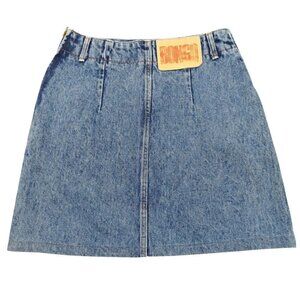 Vintage Bongo Acid Wash High Waisted Denim Mini Skirt Women’s 7 90's Y2K Retro